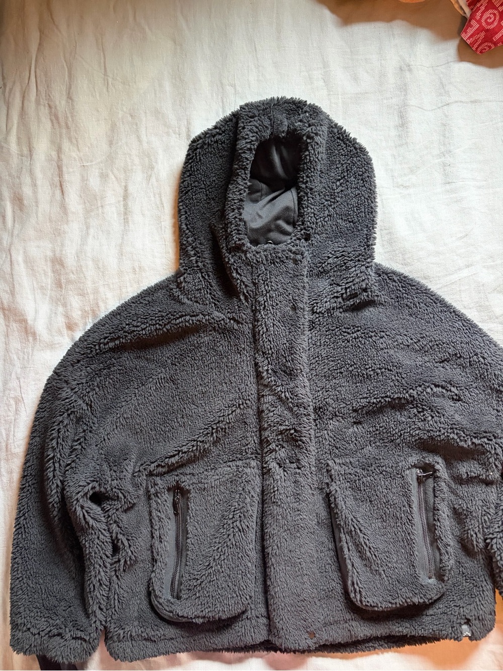 Varley women’s Hooded Sherpa Jacket in black